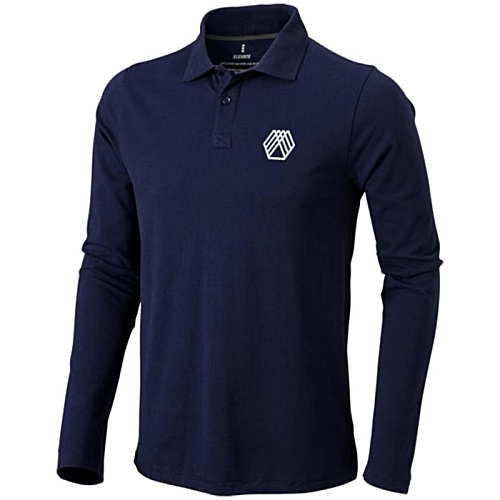 Oakville Men's Long Sleeve Polo - Printed Main Image