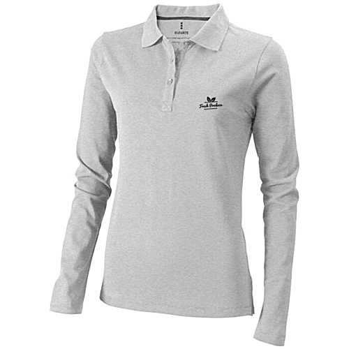 Oakville Women's Long Sleeve Polo - Printed Main Image
