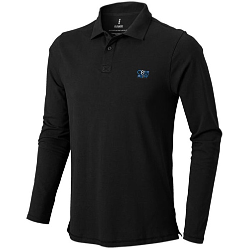 Oakville Men's Long Sleeve Polo - Embroidered Main Image