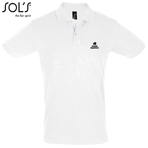 SOL's Perfect Polo - White - Printed Main Image