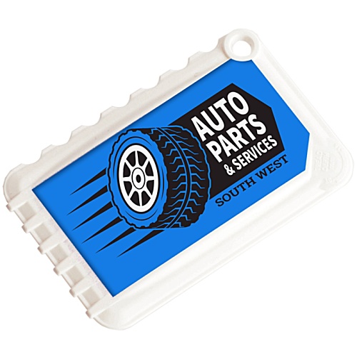 Recycled Credit Card Ice Scraper - White Main Image