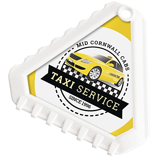 Recycled Tri Ice Scraper - White Main Image