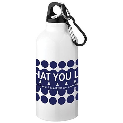DISC Oregon 400ml Recycled Aluminium Bottle - Wrap-Around Print Main Image
