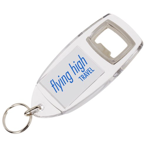 DISC Jibe Bottle Opener Keyring - Printed Main Image