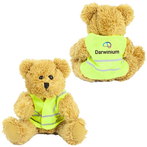30cm Sparkie Bear with Hi Vis Jacket Main Image