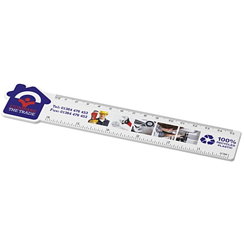 DISC Tait Recycled 15cm House Shaped Ruler - 3 Day Main Image