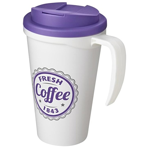Americano Grande Travel Mug - Spill Proof Lid - White Main Image