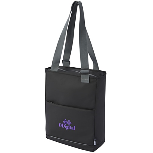 Aqua Recycled Laptop Tote Bag Main Image