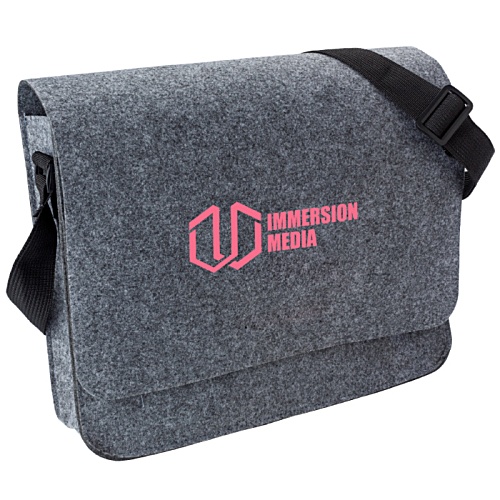 Sendall Recycled Felt Laptop Messenger Bag Main Image