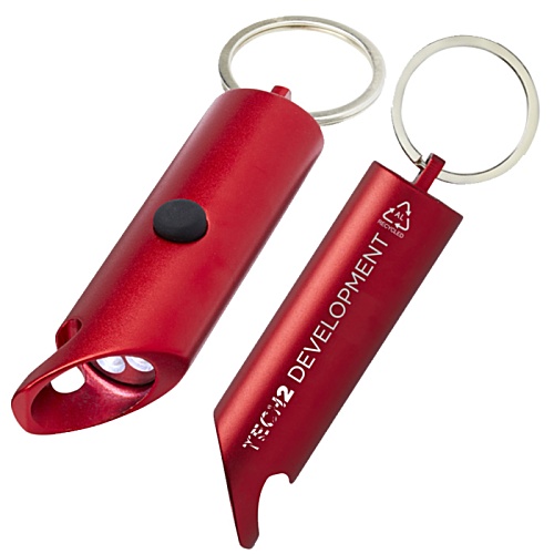Flare Bottle Opener Torch Keyring - Printed Main Image