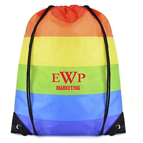 DISC Rainbow Drawstring Bag - 1 Day Main Image