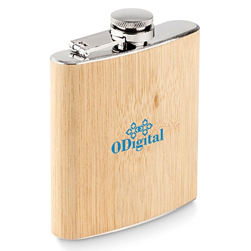 Hippy Bamboo Hip Flask Main Image