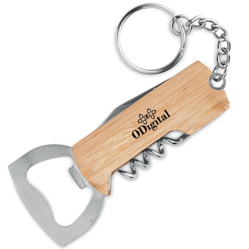 3 in 1 Bottle Opener Keyring Main Image