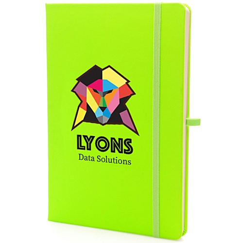 A5 Soft Touch Neon Notebook - Digital Print Main Image
