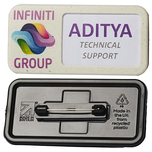 Reusable Name Badge - Right Window Main Image