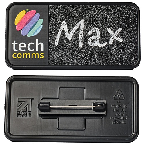 Chalkboard Name Badge - Right Window Main Image