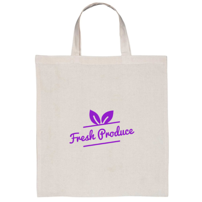 4imprint.co.uk: Wetherby Short Handled Cotton Tote Bag - Printed 404427