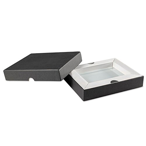 Additional Image 2 - a black box with a white lid