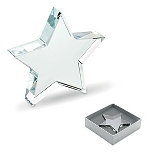 Additional Image 2 - a glass star and a silver box