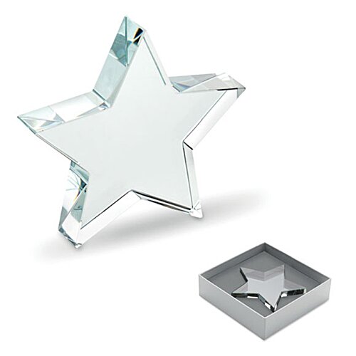 Additional Image 2 - a glass star and a silver box