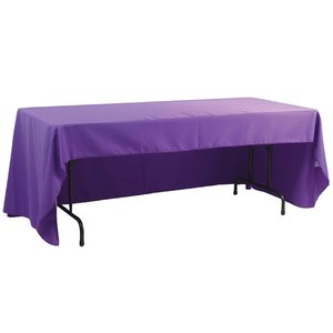 Additional Image 1 - a table with a purple tablecloth