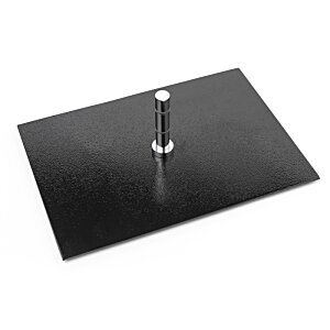 Additional Image 7 - a black square with a metal post
