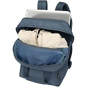 Additional Image 1 - a blue backpack with a laptop inside