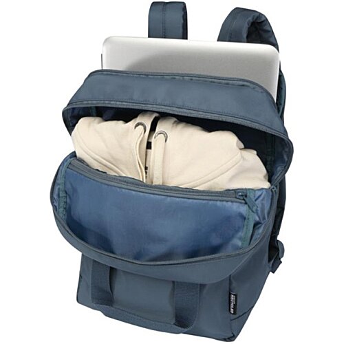 Additional Image 1 - a blue backpack with a laptop inside