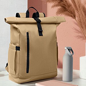 Additional Image 11 - a brown backpack on a table