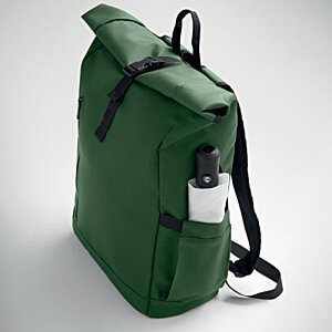 Additional Image 4 - a green backpack with a black strap