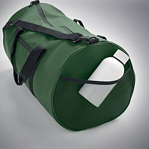 Additional Image 8 - a green duffel bag with a black strap