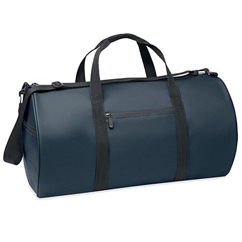 Additional Image 3 - a blue duffel bag with black straps
