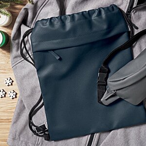 Additional Image 1 - a blue bag on a cloth