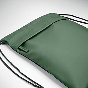 Additional Image 3 - a green bag with black string