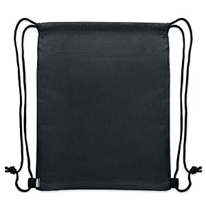 Additional Image 5 - a black leather bag with metal straps