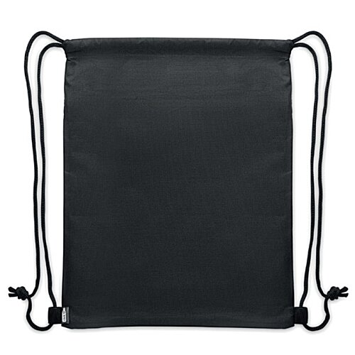 Additional Image 5 - a black leather bag with metal straps