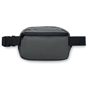 Additional Image 1 - a black belt bag with a strap