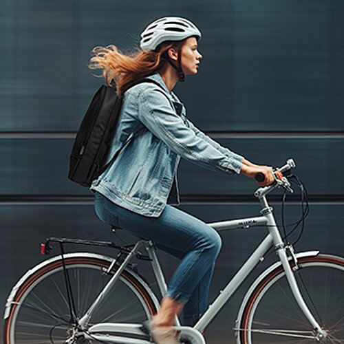 Additional Image 7 - a woman riding a bike