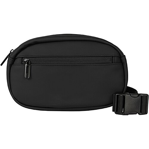 Additional Image 2 - a black belt bag with a strap