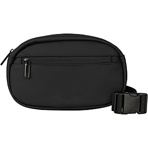 Additional Image 2 - a black belt bag with a strap