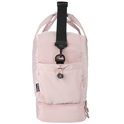Additional Image 1 - a pink bag with a black strap