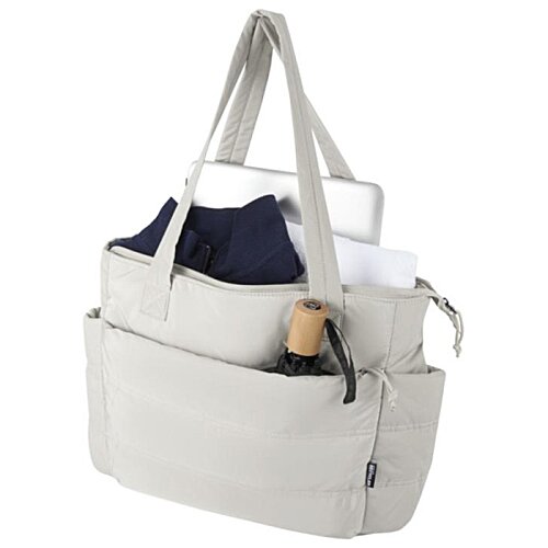 Additional Image 2 - a white purse with a bottle of wine