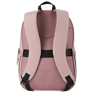 Additional Image 1 - a pink backpack with black straps