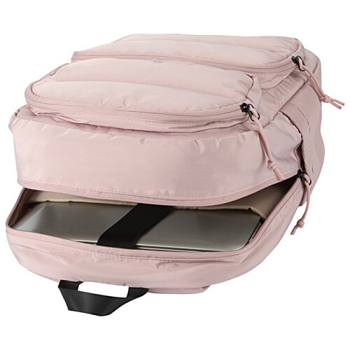 Additional Image 3 - a pink bag with a black handle