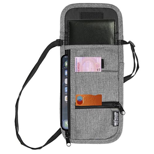 Additional Image 4 - a grey bag with a black strap