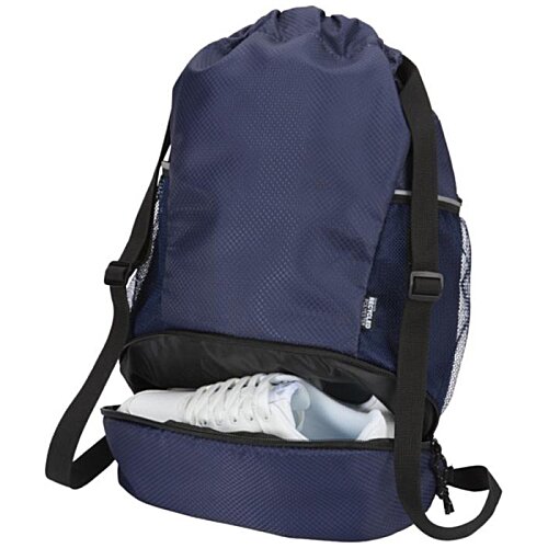 Additional Image 5 - a blue backpack with black straps
