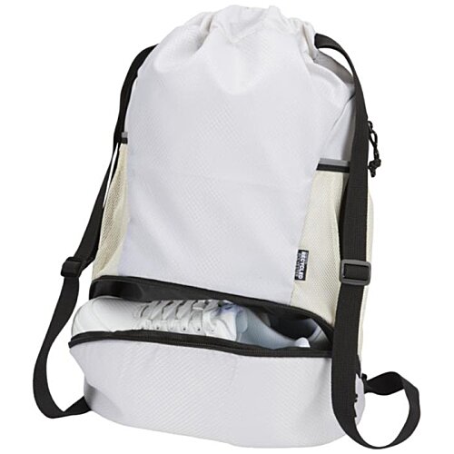 Additional Image 7 - a white backpack with black straps