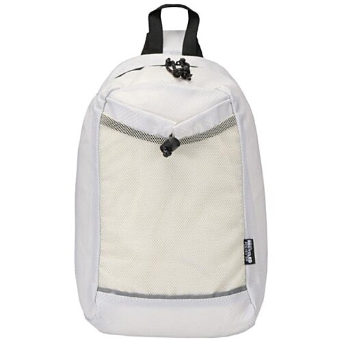 Additional Image 2 - a white backpack with black straps