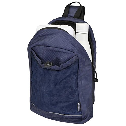 Additional Image 6 - a blue backpack with a bottle in it