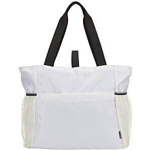 Additional Image 5 - a white bag with black straps